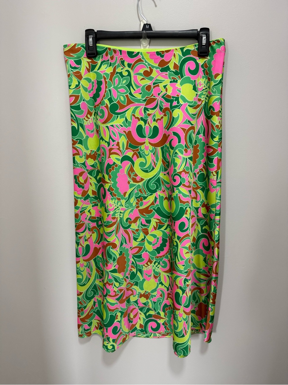NWT J. Crew Neon Floral Maxi Skirt in Green, Pink, Yellow